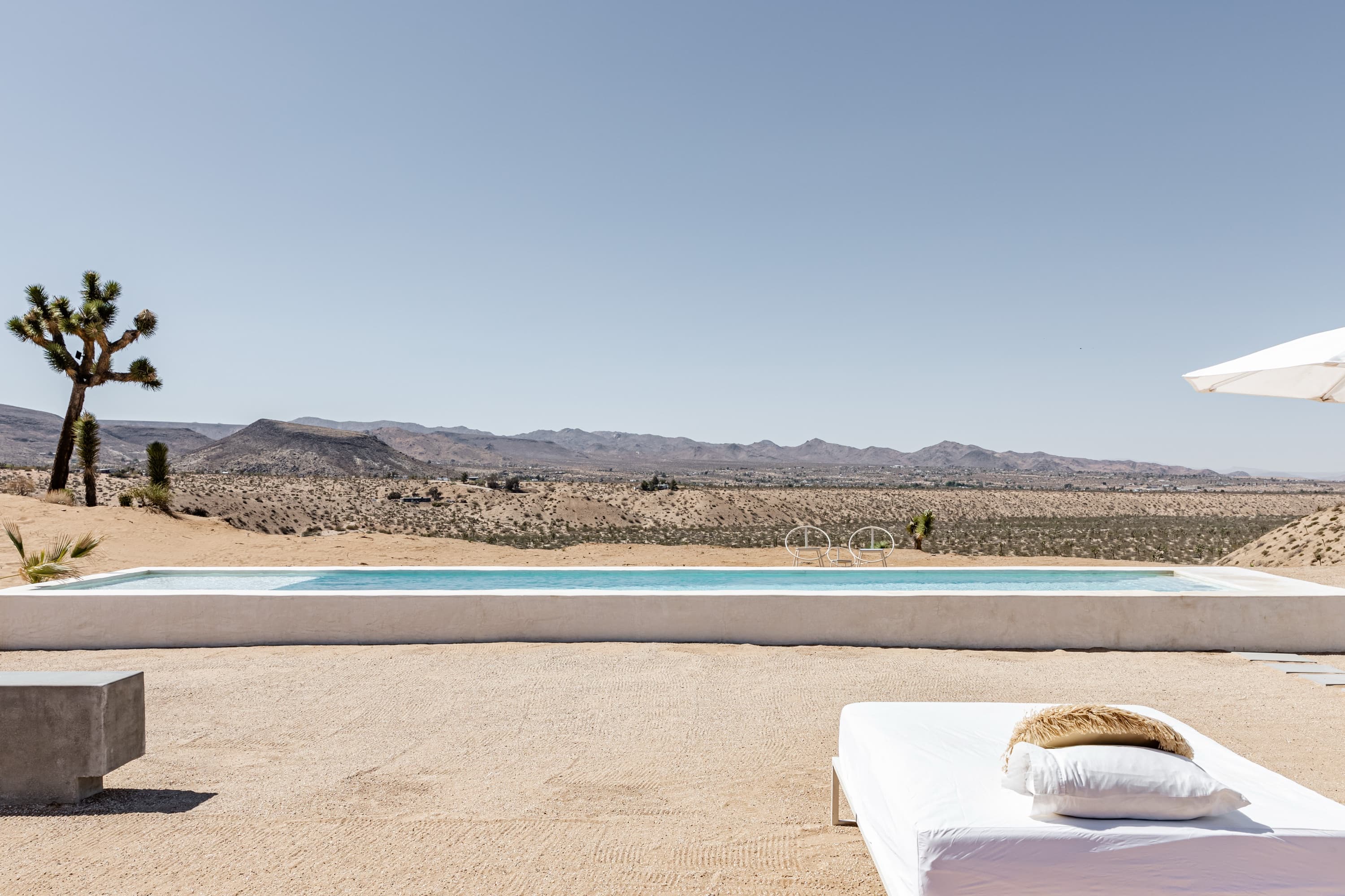 witness locations le chacuel yucca valley pool deck desert view joshua tree daybed