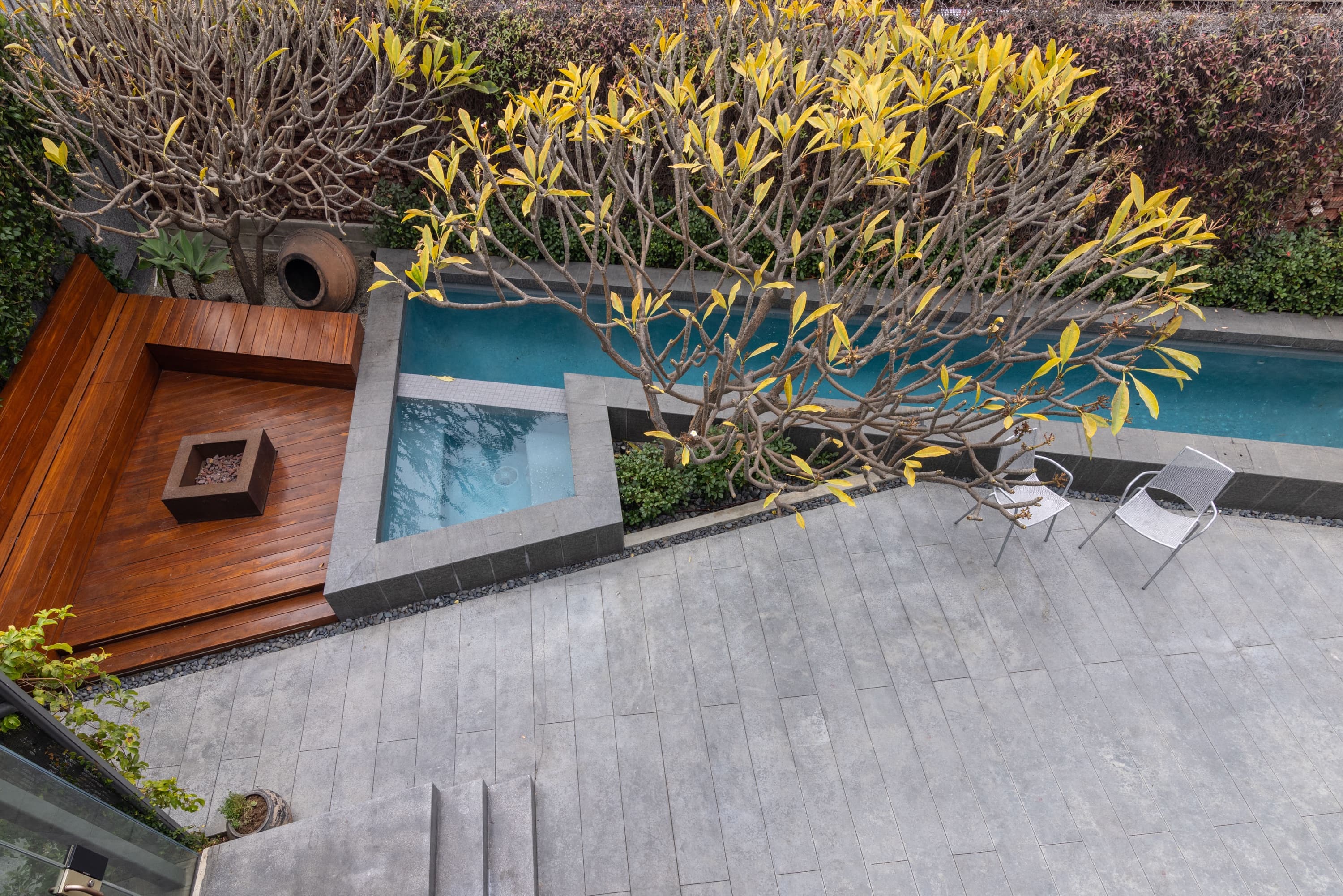 witness locations powell house venice los angeles pool overhead spa deck frangipani
